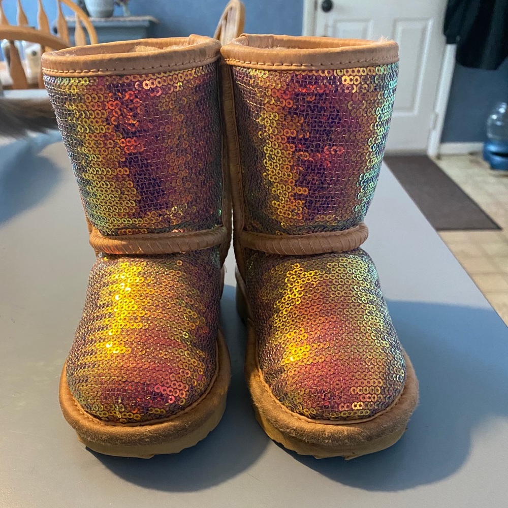 Toddler girl sequin UGG’s